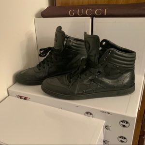 Gucci Black on Black Men’s High Top UK 10